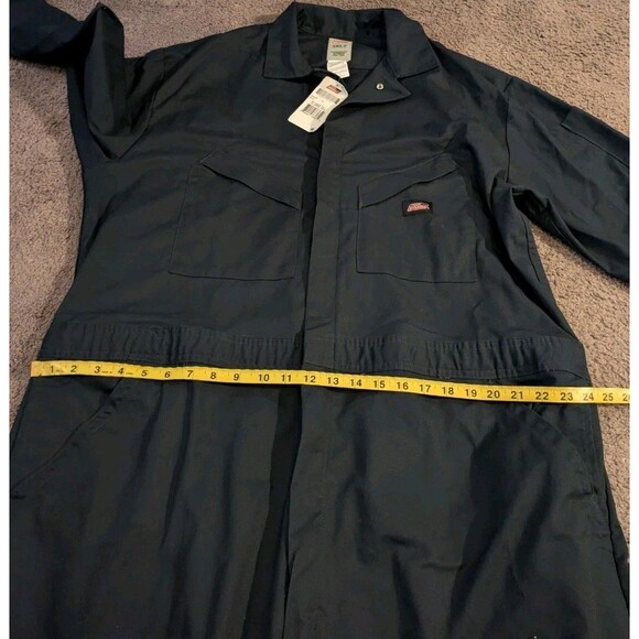 Dickies Temp Control Flex Performance Long Sleeve Navy Coveralls Men's 2XLT - Picture 5 of 7
